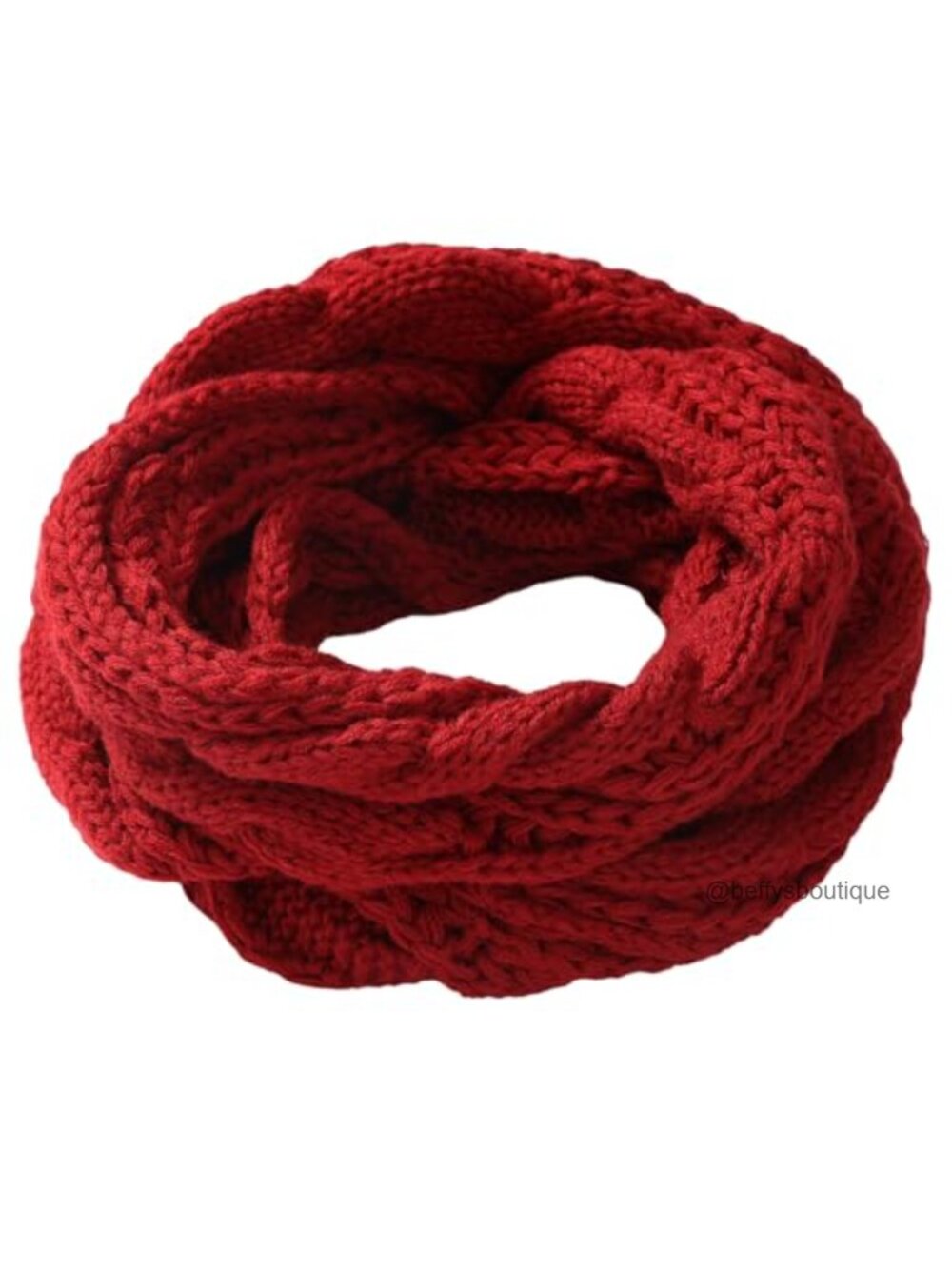 Winter Infinity Scarf Soft Cozy Polyester Cold Weather Wrap for Women